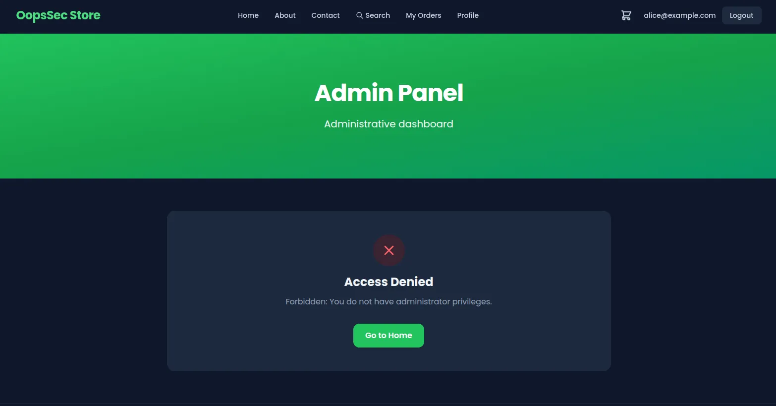 Access Denied - /admin